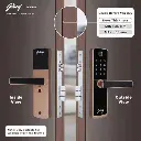 Godrej- Cactus Touch Plus Digital Mortise Lock- 3 Deadbolt Rose Gold Color 4215 (4).webp