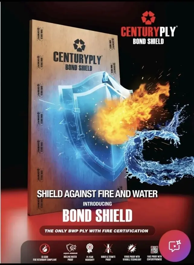 Century Bond Shield 710 Plywood- 19mm (21yrs Warranty)
