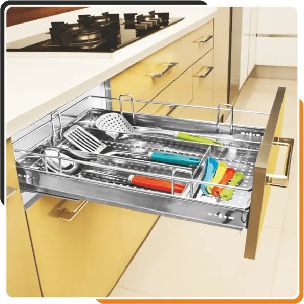 Havlok- Perforated Cutlery Basket-15x20x4