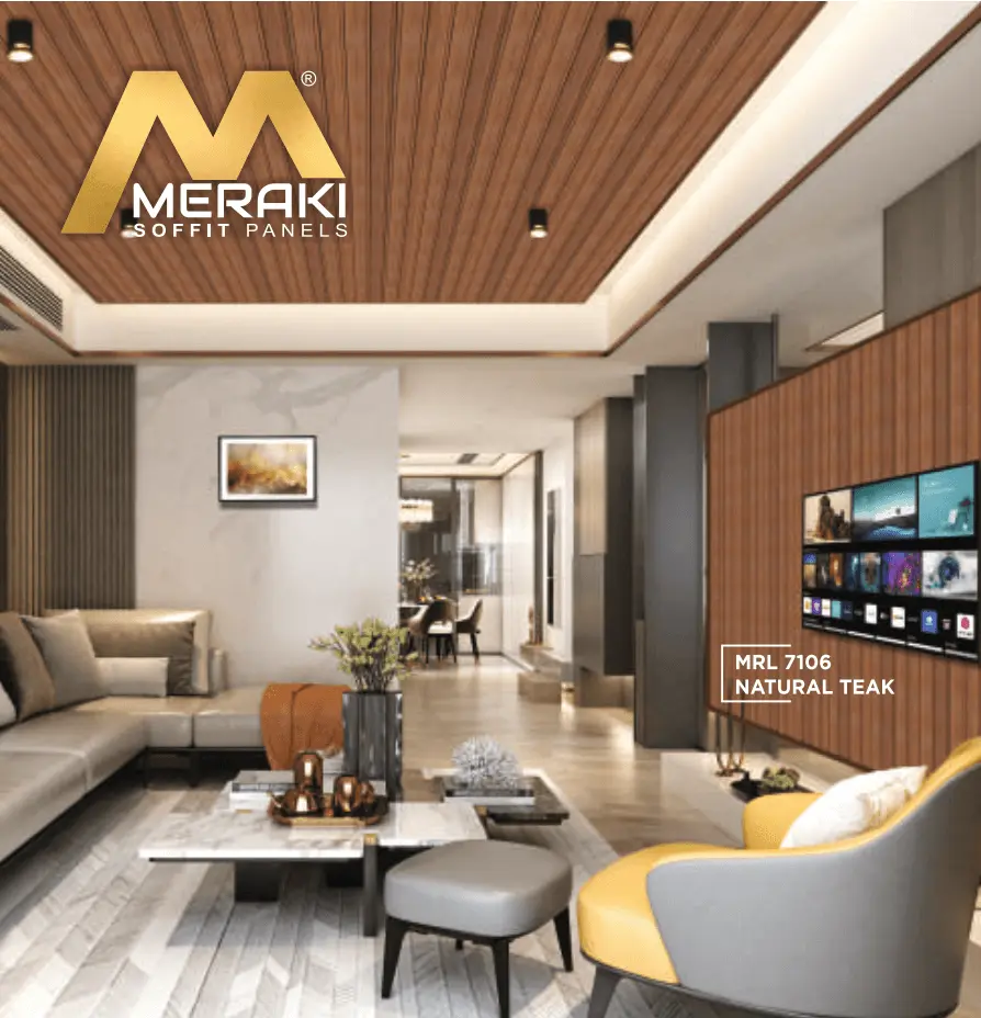 Meraki Soffit Ceiling Panels 12mm- 10ftx1ft