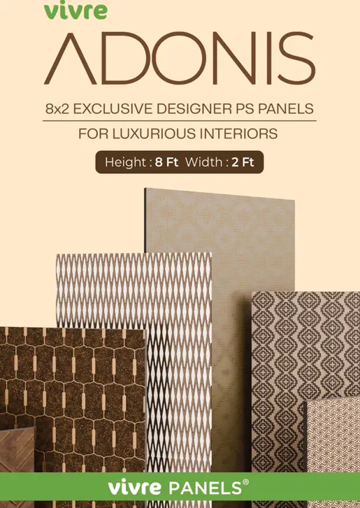 Vivre Adonis Charcoal Panel- 8ftx2ft