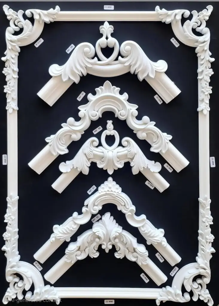 Corner Ornamental Mouldings- 22mm INF 05 Left