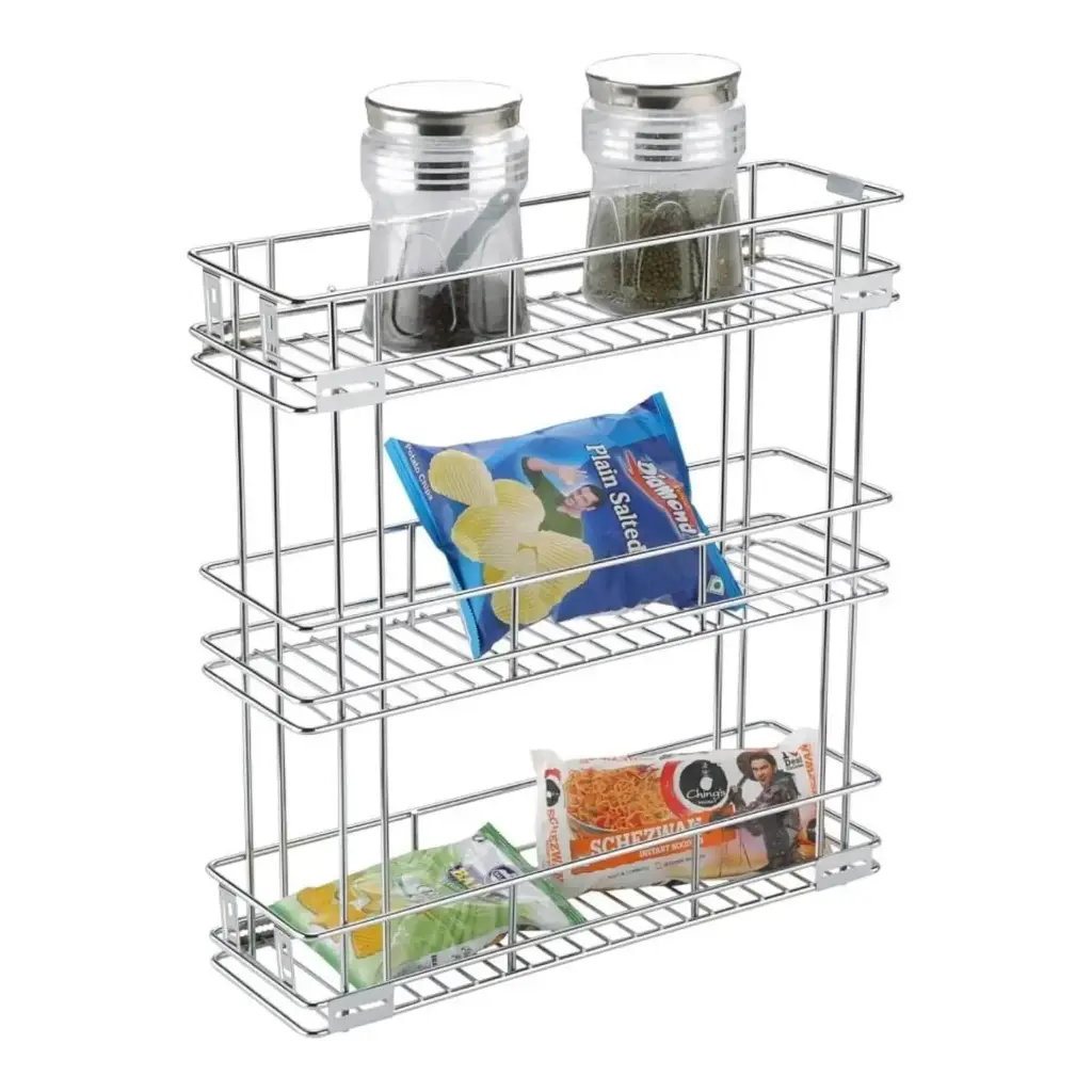 Godrej Kitchen Triple Pullout Basket- 6x20x21 6143