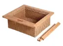 Topstar Wicker Basket- 22x20x4 inches