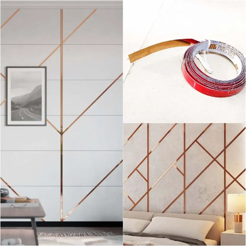 Topstar SS PVD Self Adhesive Strip 5mtr- 12mm Rose Gold