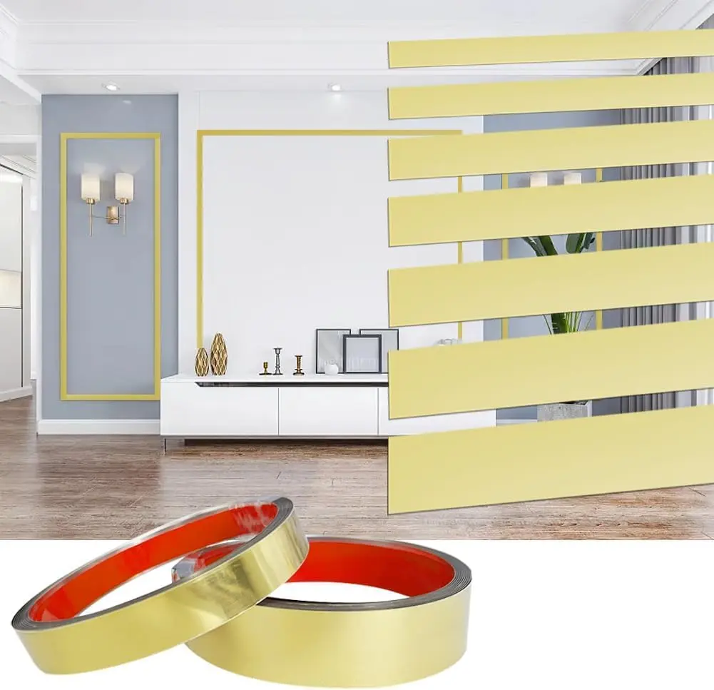 Delica SS PVD Self Adhesive Strip 5mtr- 37mm Gold Color