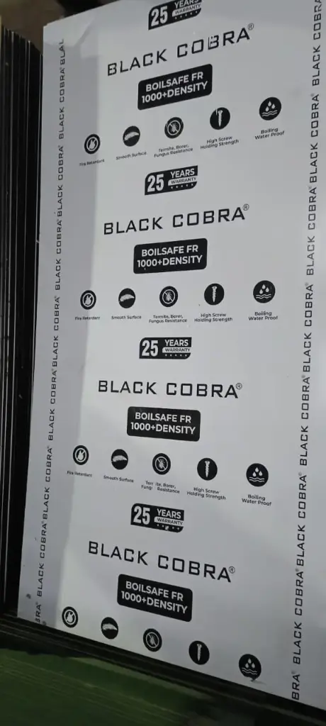 Black Cobra Boilsafe Board- 18mm Both Side 1000+ Density