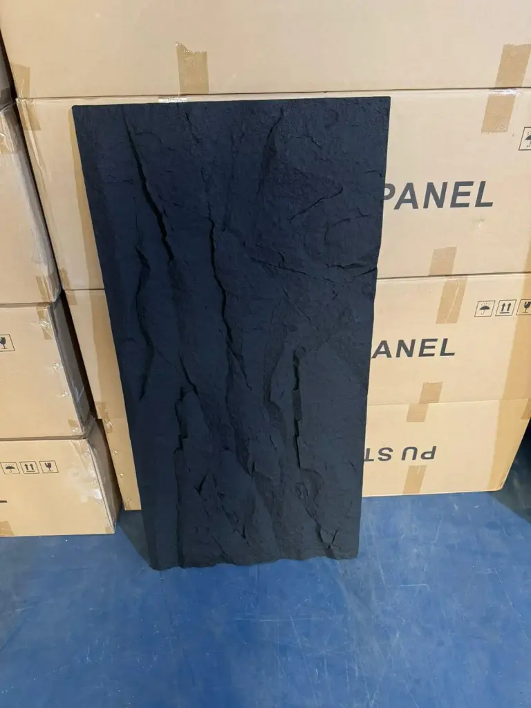 PU Stone Panels- KI Black 100mm