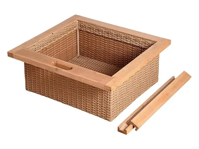 Dorset Wicker Basket- 18x20x4 inches