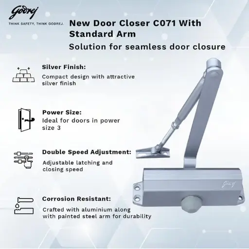 Godrej- Door Closer C-071- 60kgs 6800