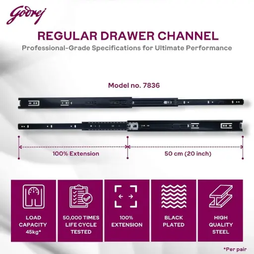 Godrej- Regular Draw Channel 45kgs- 20in 8607