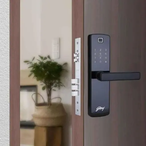 Godrej- Catus Touch Plus Digital Mortise Lock- 3 Deadbolt Black Color 4214