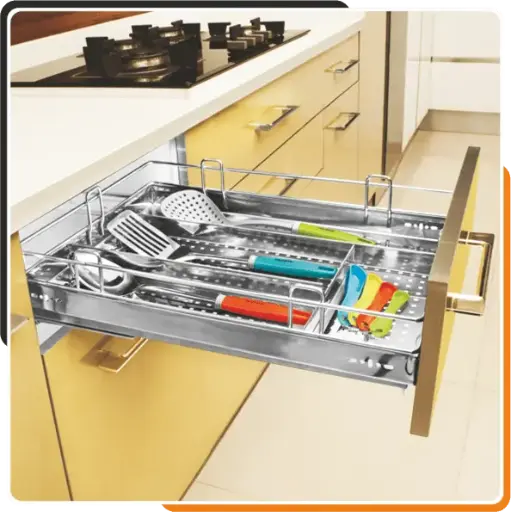 Havlok- Perforated Cutlery Basket-21x20x4