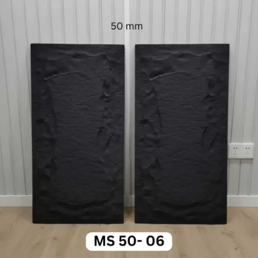 PU Stone Panels- KI MS06 Black 50mm