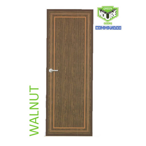 Green Ndure PVC Doors Commandoo- Walnut