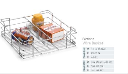 Kozo Partition Kitchen Basket