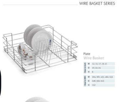 Decoshine Plate Kitchen Basket